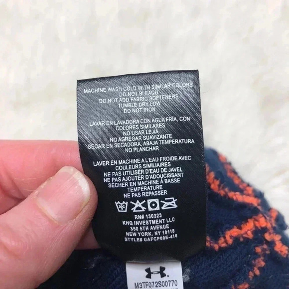 Under Armour Blue & Orange Winter Hat Size 2T - Picture 12 of 13